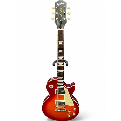 Used Epiphone 1959 Reissue Les Paul Standard Aged Dark Cherry Burst Solid Body Electric Guitar Aged Dark Cherry Burst