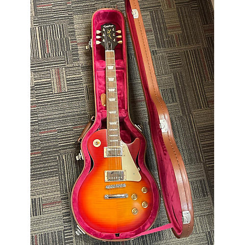 Epiphone Used Epiphone 1959 Reissue Les Paul Standard Cherry Sunburst Solid Body Electric Guitar Cherry Sunburst