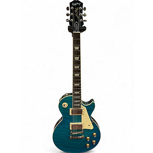 Used Epiphone 1959 Reissue Les Paul Standard Trans Blue Solid Body Electric Guitar Trans Blue