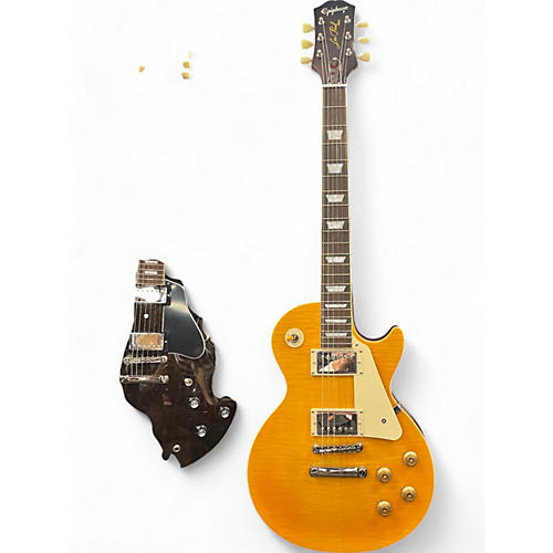 Epiphone Used Epiphone 1959 Reissue Les Paul Standard Yellow Solid Body Electric Guitar Yellow