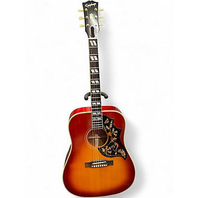 Used Epiphone 1960 HUMMINGBIRD Heritage Cherry Sunburst Acoustic Electric Guitar