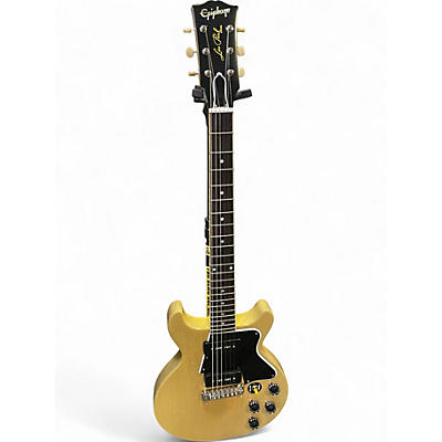 Used Epiphone 1960 Les Paul Special Double Cut Reissue TV Yellow Solid Body Electric Guitar