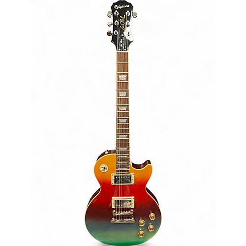 Used Epiphone 1960 Tribute Plus Rainbow Solid Body Electric Guitar Rainbow