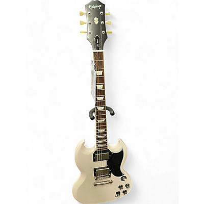 Epiphone Used Epiphone 1961 Les Paul SG Standard Aged Classic White Solid Body Electric Guitar