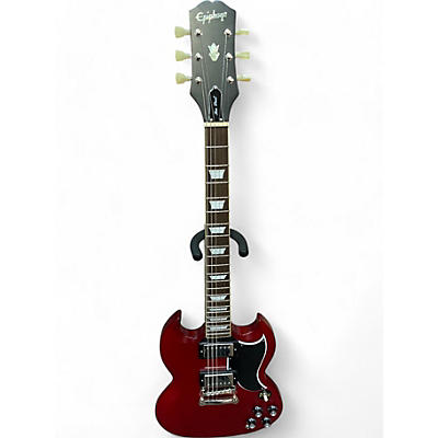 Epiphone Used Epiphone 1961 Les Paul SG Standard Aged Sixties Cherry Solid Body Electric Guitar