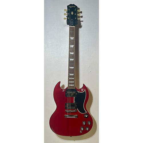 Epiphone Used Epiphone 1961 Les Paul Sg Chrome Red Solid Body Electric Guitar Chrome Red