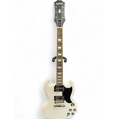 Used Epiphone 1961 SG INSPIRED BY GIBSON LES PAUL HUMBUCKERS Alpine White Solid Body Electric Guitar