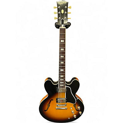 Used Epiphone 1962 ES-335 Reissue Vintage Sunburst Solid Body Electric Guitar