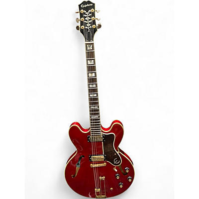 Used Epiphone 1962 REISSUE Sheraton RED Hollow Body Electric Guitar