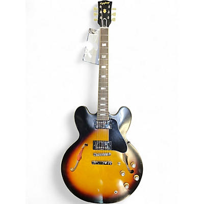 Used Epiphone 1962 es-335 reissue Vintage Sunburst Hollow Body Electric Guitar