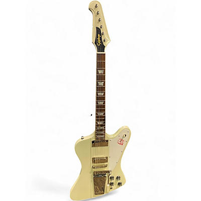 Used Epiphone 1963 Firebird V Reissue with Maestro Vibrola Polaris White Solid Body Electric Guitar