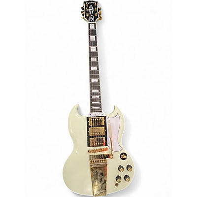 Used Epiphone 1963 Les Paul SG Antique White Solid Body Electric Guitar