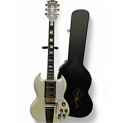 Used Epiphone 1963 les paul sg inspired by gibson  Classic White Solid Body Electric Guitar