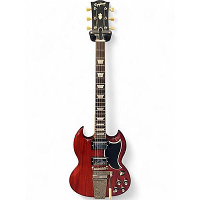 Used Epiphone 1964 SG Standard With Maestro Vibrola Reissue Cherry Red Solid Body Electric Guitar