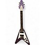 Used Epiphone 1979 kirk Hammett flying v Purple metallic Solid Body Electric Guitar Purple metallic