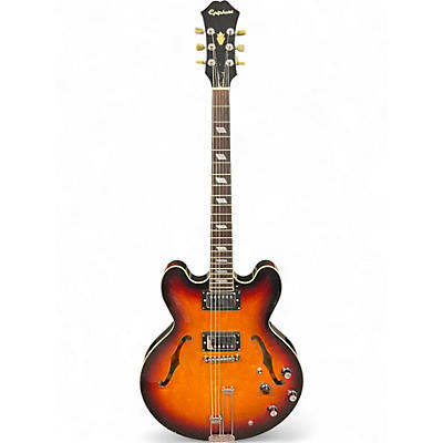 Used Epiphone 1995 Riviera Sunburst Hollow Body Electric Guitar