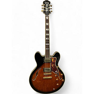 Used Epiphone 1995 Sheraton II vintage sunburst Hollow Body Electric Guitar