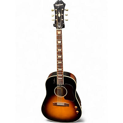 Used Epiphone 2008 Limited Edition John Lennon Ej-160E 2 Color Sunburst Acoustic Electric Guitar