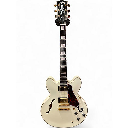 Used Epiphone 335 Alpine White Hollow Body Electric Guitar Alpine White