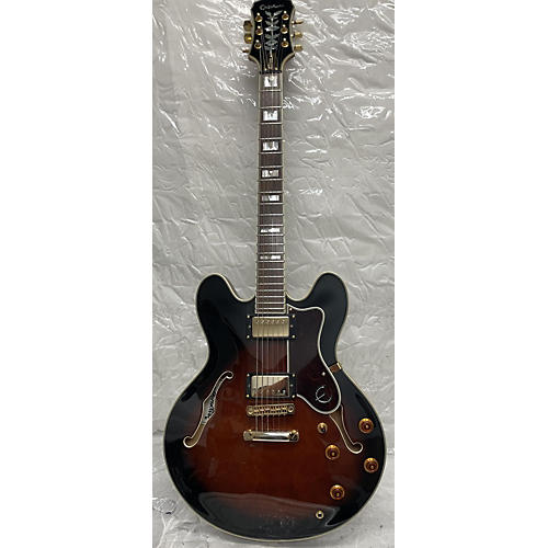 Epiphone Used Epiphone 50TH ANNIVERSARY JOHN LEE HOOKER SHERATON Gloss Tobacco Sunburst Hollow Body Electric Guitar gloss tobacco sunburst