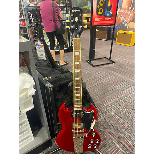 Epiphone Used Epiphone 50th Anniversary 1961 Reissue SG Special Red Solid Body Electric Guitar Red