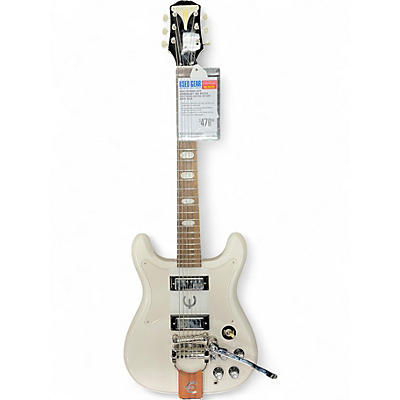 Used Epiphone 50th Anniversary 1962 Reissue Crestwood Custom Antique White Solid Body Electric Guitar
