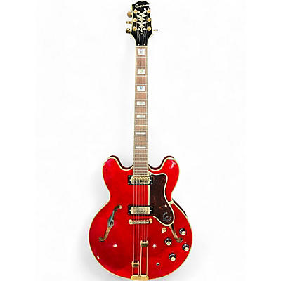 Epiphone Used Epiphone 50th Anniversary 1962 Reissue Sheraton E212T Candy Apple Red Hollow Body Electric Guitar