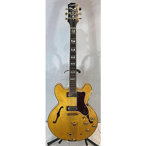 Epiphone Used Epiphone 50th Anniversary 1962 Reissue Sheraton E212T Natural Hollow Body Electric Guitar Natural