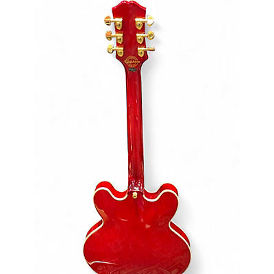 Used Epiphone 50th Anniversary 1962 Reissue Sheraton E212TV Tremotone Cherry Hollow Body Electric Guitar