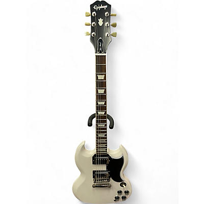 Used Epiphone 61 LES PAUL SG STANDARD AGED CLASSIC WHITE Solid Body Electric Guitar