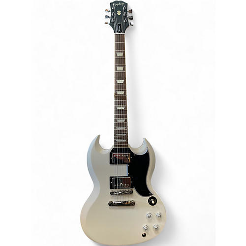 Used Epiphone '61 Les Paul SG Standard Aged Classic White Solid Body Electric Guitar Aged Classic White
