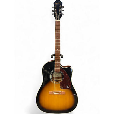 Used Epiphone AJ-210CE Vintage Sunburst Acoustic Electric Guitar