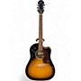 Used Epiphone AJ-210CE Vintage Sunburst Acoustic Electric Guitar Vintage Sunburst