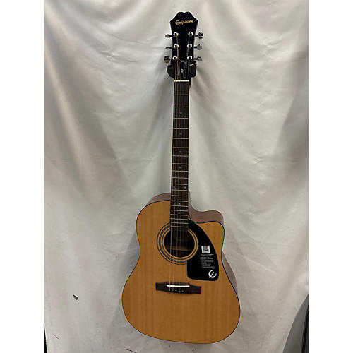 Epiphone Used Epiphone AJ100CE Natural Acoustic Electric Guitar Natural