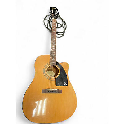 Used Epiphone AJ100CE Natural Acoustic Electric Guitar