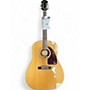 Used Epiphone AJ200 Natural Acoustic Guitar Natural
