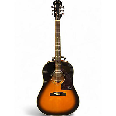 Used Epiphone AJ200S 2 Color Sunburst Acoustic Guitar