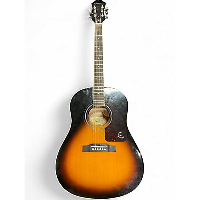 Used Epiphone AJ200S 2 Color Sunburst Acoustic Guitar
