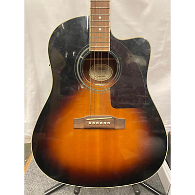 Epiphone Used Epiphone AJ200SCE Vintage Sunburst Acoustic Electric Guitar