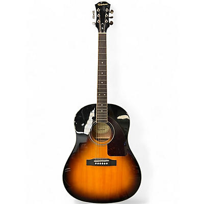Used Epiphone AJ220S 3 Color Sunburst Acoustic Guitar
