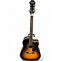 Used Epiphone AJ220SCE Brown Sunburst Acoustic Electric Guitar Brown Sunburst