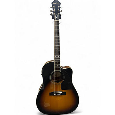 Used Epiphone AJ220SCE SUNBURST Acoustic Electric Guitar