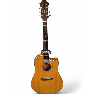 Used Epiphone AJ40TLC-NA Natural Acoustic Electric Guitar