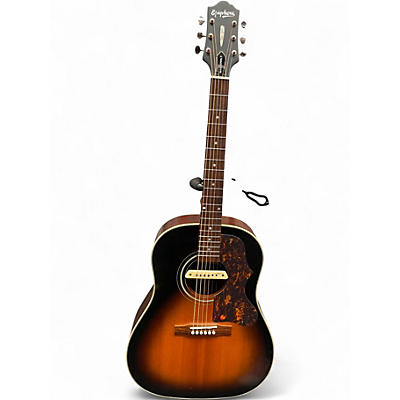Used Epiphone AJ45ME 2 Color Sunburst Acoustic Electric Guitar