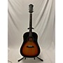 Used Epiphone Used Epiphone AJ45SE Vintage Sunburst Acoustic Guitar Vintage Sunburst