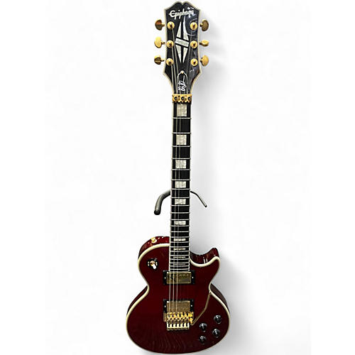 Used Epiphone ALEX LIFESON AXCESS Ruby Solid Body Electric Guitar Ruby