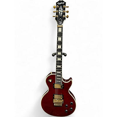 Used Epiphone ALEX LIFESON LES PAUL CUSTOM RED QUILT Solid Body Electric Guitar