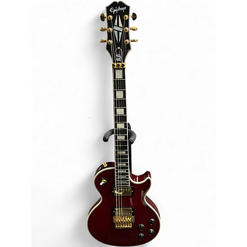 Used Epiphone ALEX LIFESON LES PAUL Trans Red Solid Body Electric Guitar Trans Red