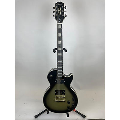 Epiphone Used Epiphone Adam Jones Les Paul Custom Art Collection: Julie Heffernan's Silverburst Solid Body Electric Guitar