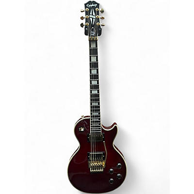 Used Epiphone Alex LIfeson Les Paul Custom Axis Red Solid Body Electric Guitar